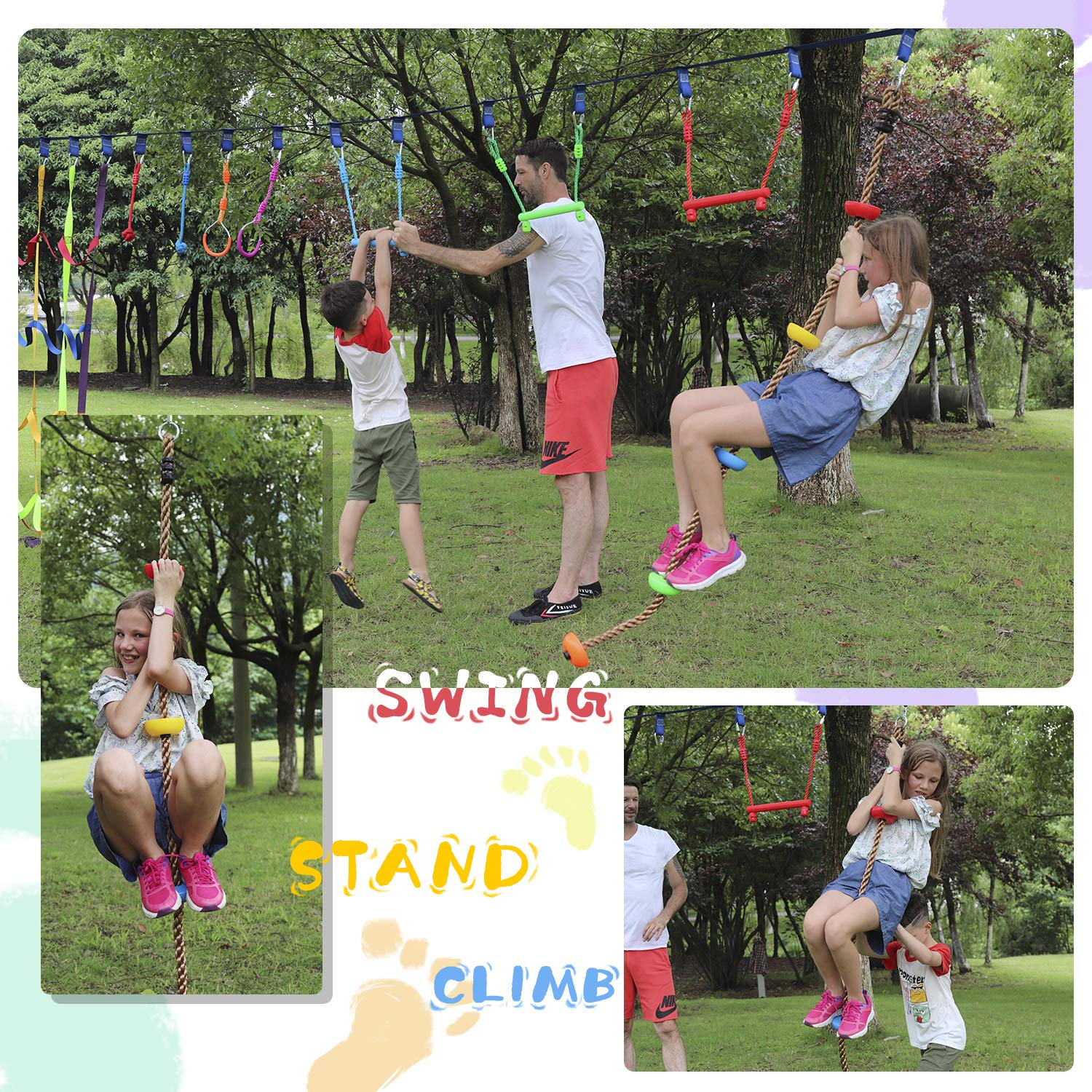 Rainbow Craft lightweight rope for easy handling and quick setup