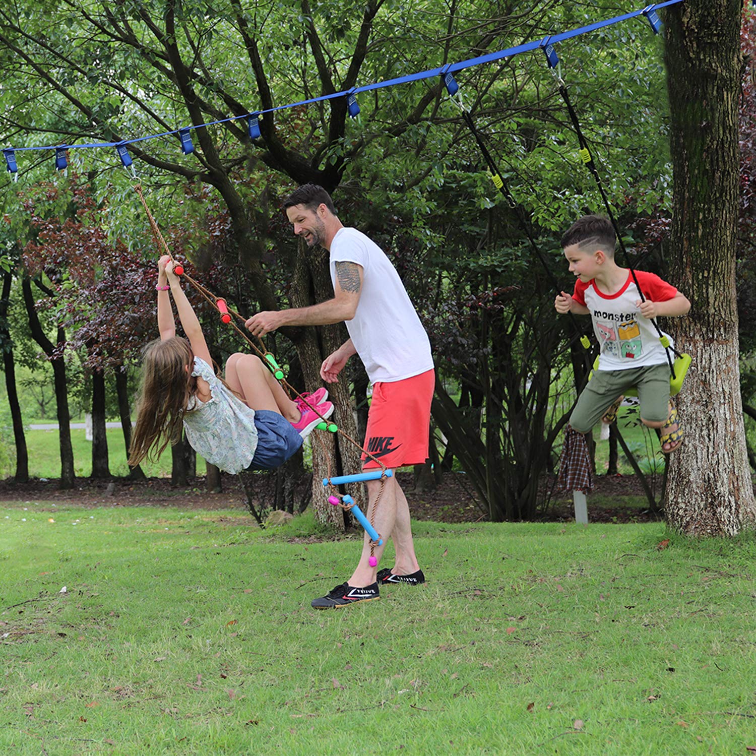 Rainbow Craft playground obstacle ladder supports active play sessions.
