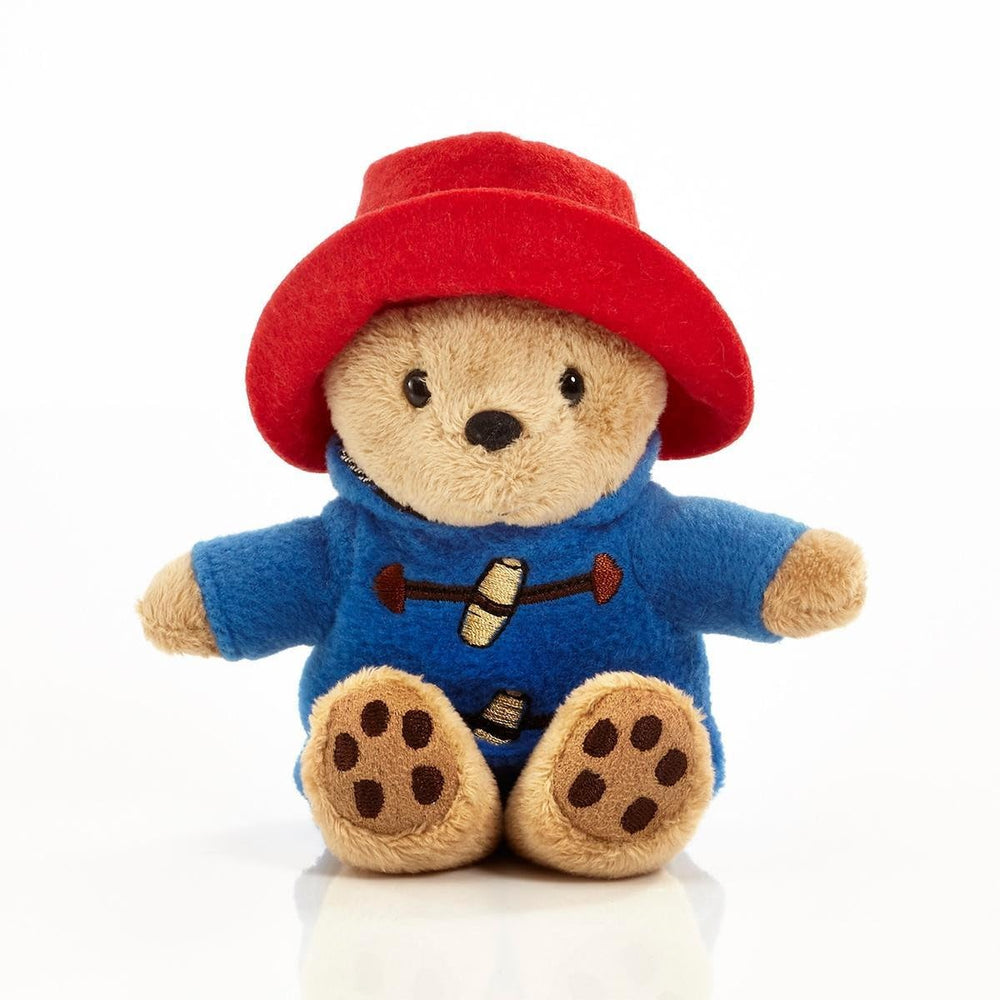 Rainbow Designs Paddington Bean Toy with embroidered toggles on the coat.