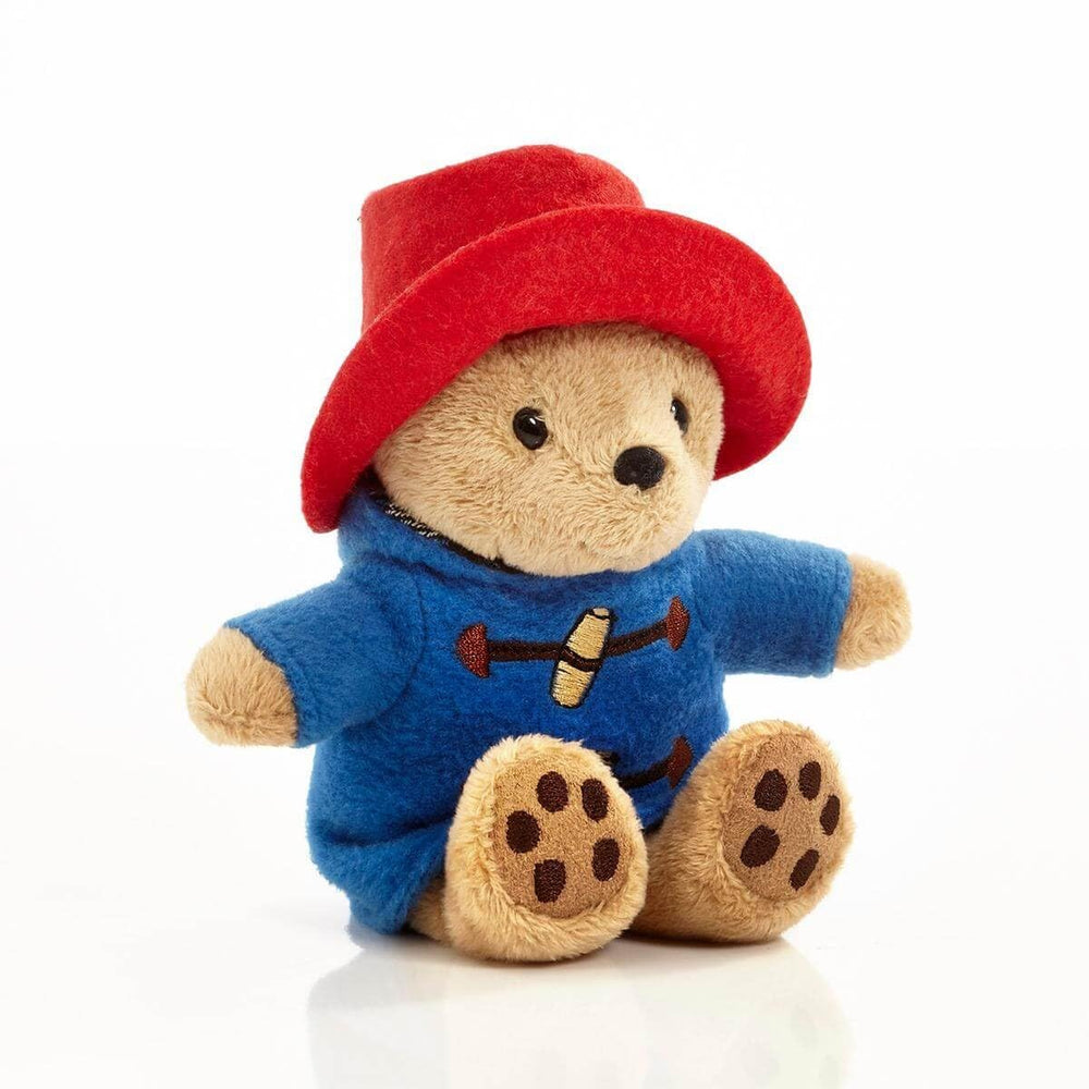 Rainbow Designs Paddington Bear features a red felt bush hat.