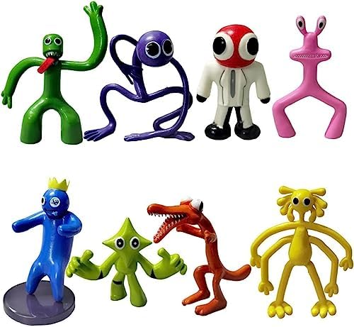 Rainbow Friends 8pcs action figures set for imaginative play and gifting