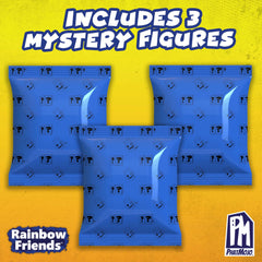 Rainbow Friends Series 2 minifigures in dynamic poses for imaginative play.
