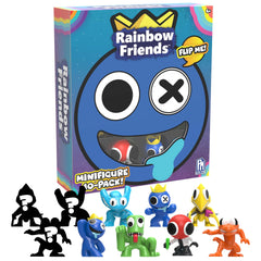 Rainbow Friends Series 2 minifigures front view for display-ready collection.