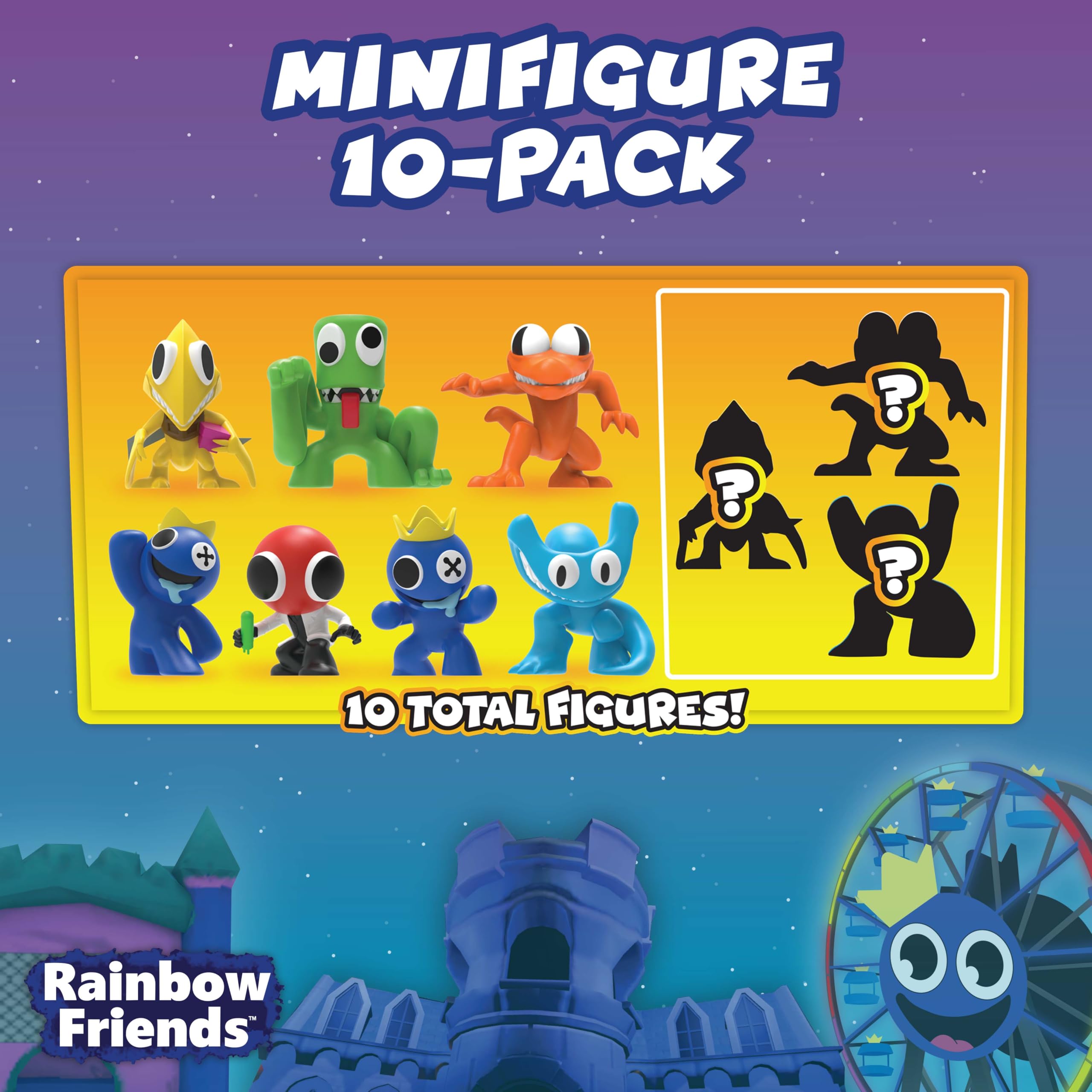 Rainbow Friends Series 2 mystery figures pack shot highlighting surprise finish.