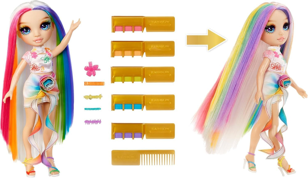 Amaya doll styling combs and chalks for DIY rainbow looks