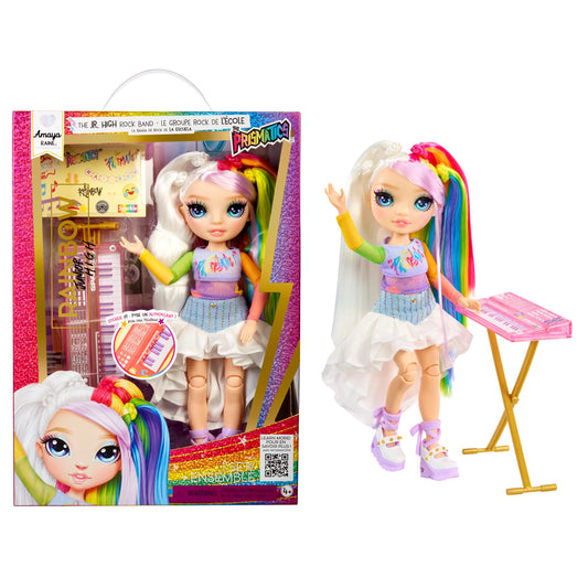 Rainbow High Amaya keyboard doll ready for imaginative music play and storytelling