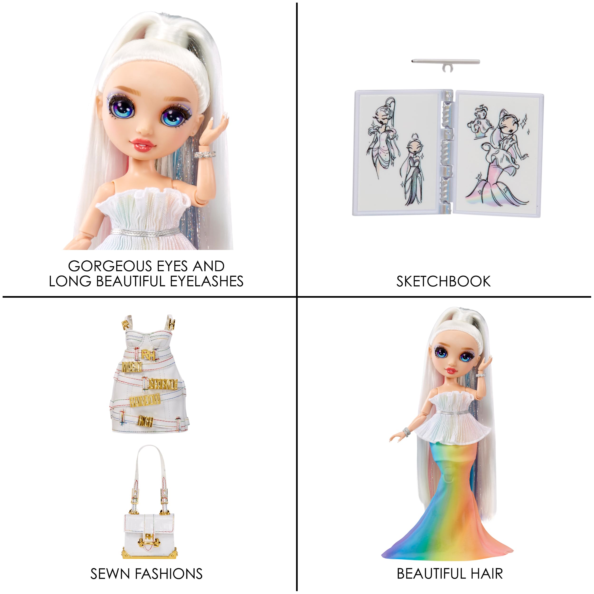 Doll stand included to help Amaya Raine pose and stand gracefully.