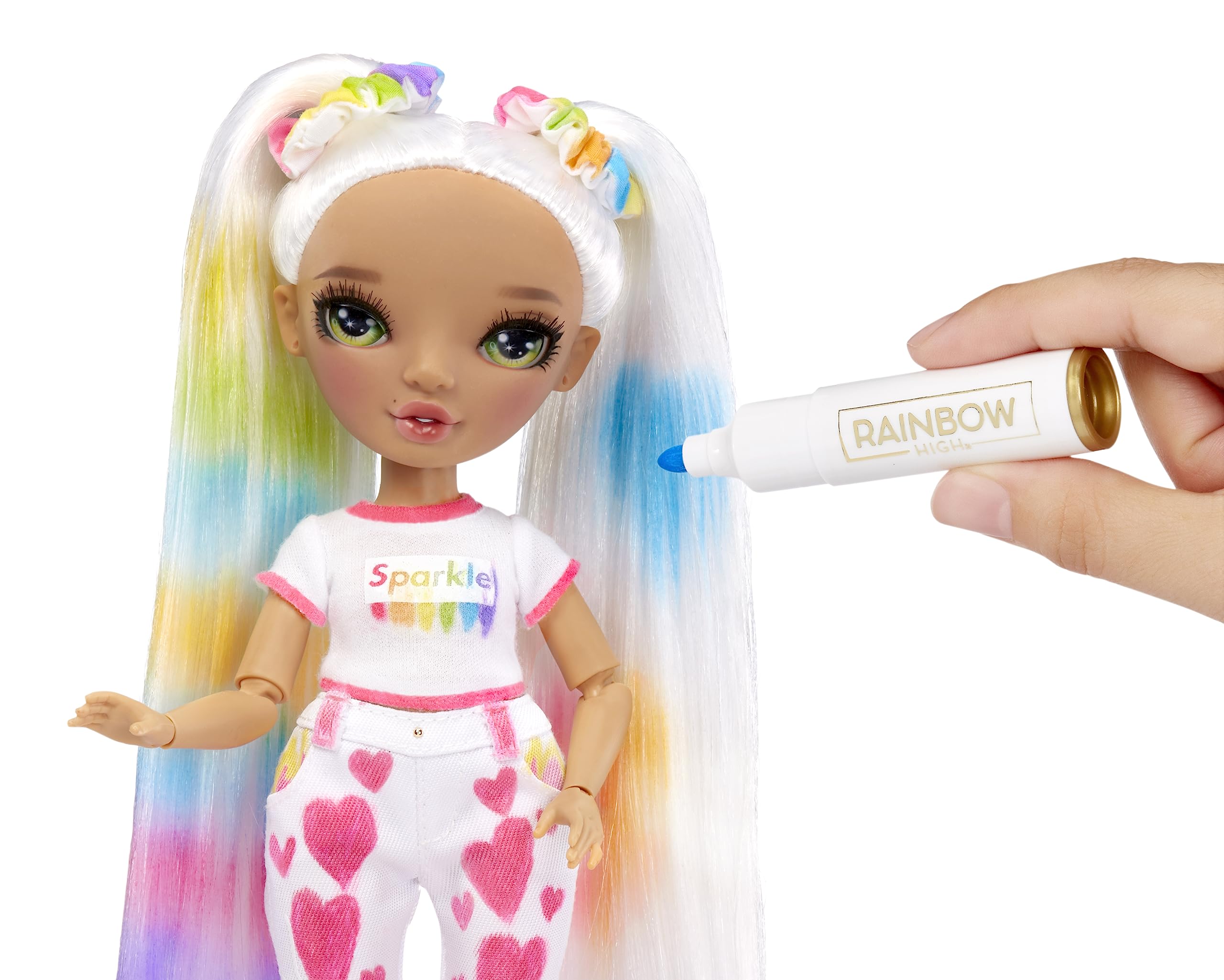 Rainbow High Color & Create markers colors set for easy redesigns and washable color play.