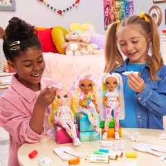 Rainbow High Color & Create doll play scene inspires storytelling and imaginative play