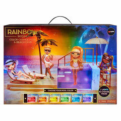 Rainbow High dolls at pool deck invite storytelling and adventures