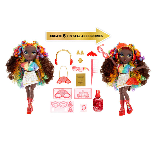 Rainbow High Iris fashion doll posed for imaginative play and styling