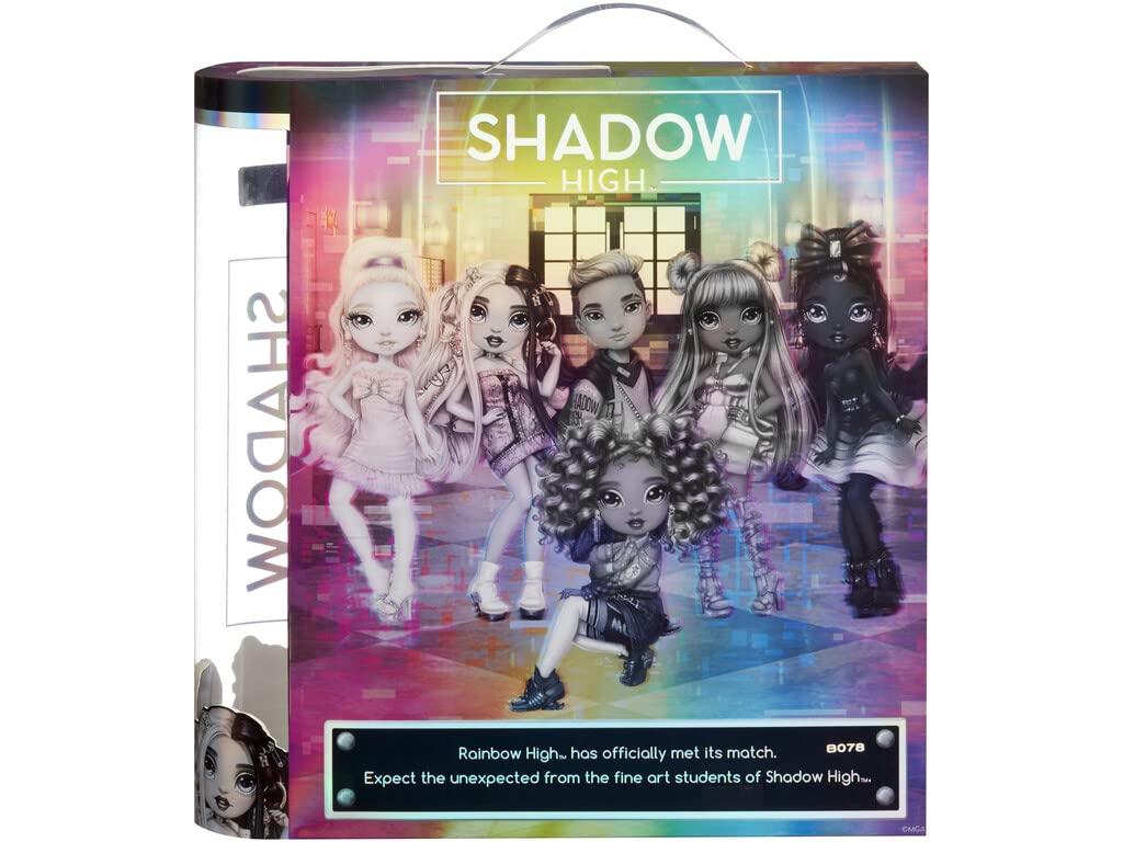 Rainbow High Shadow Series Ash Silverstone packaging doubles as a giftable keepsake.