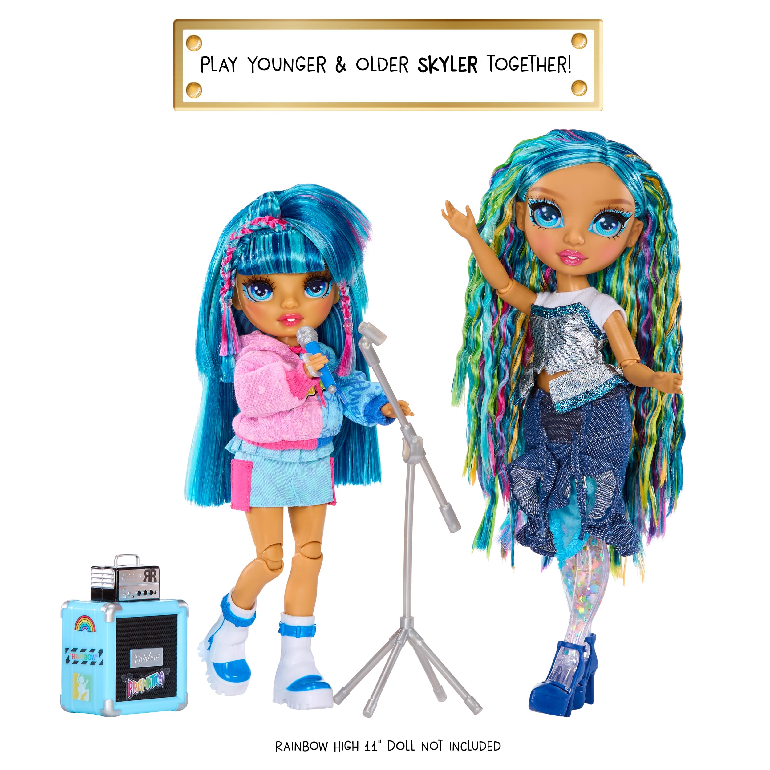 Rainbow High Skyler stickers for customizing her instrument and outfit