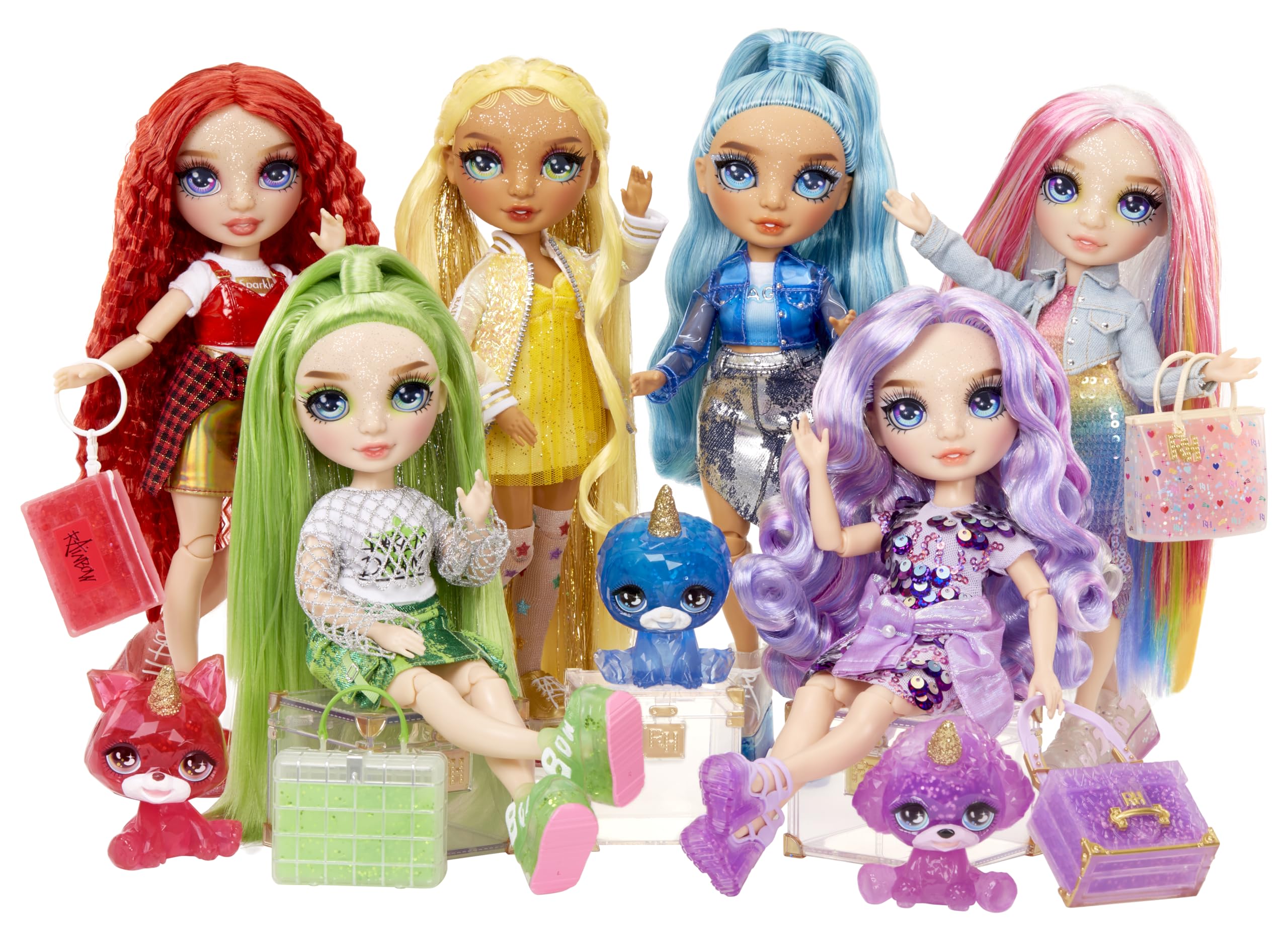 Rainbow High Violet hair detail invites brushing and styling adventures.