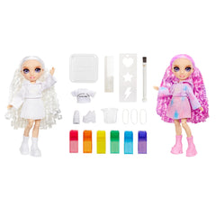 Rainbow High watercolor palette with six colors for vibrant designs.