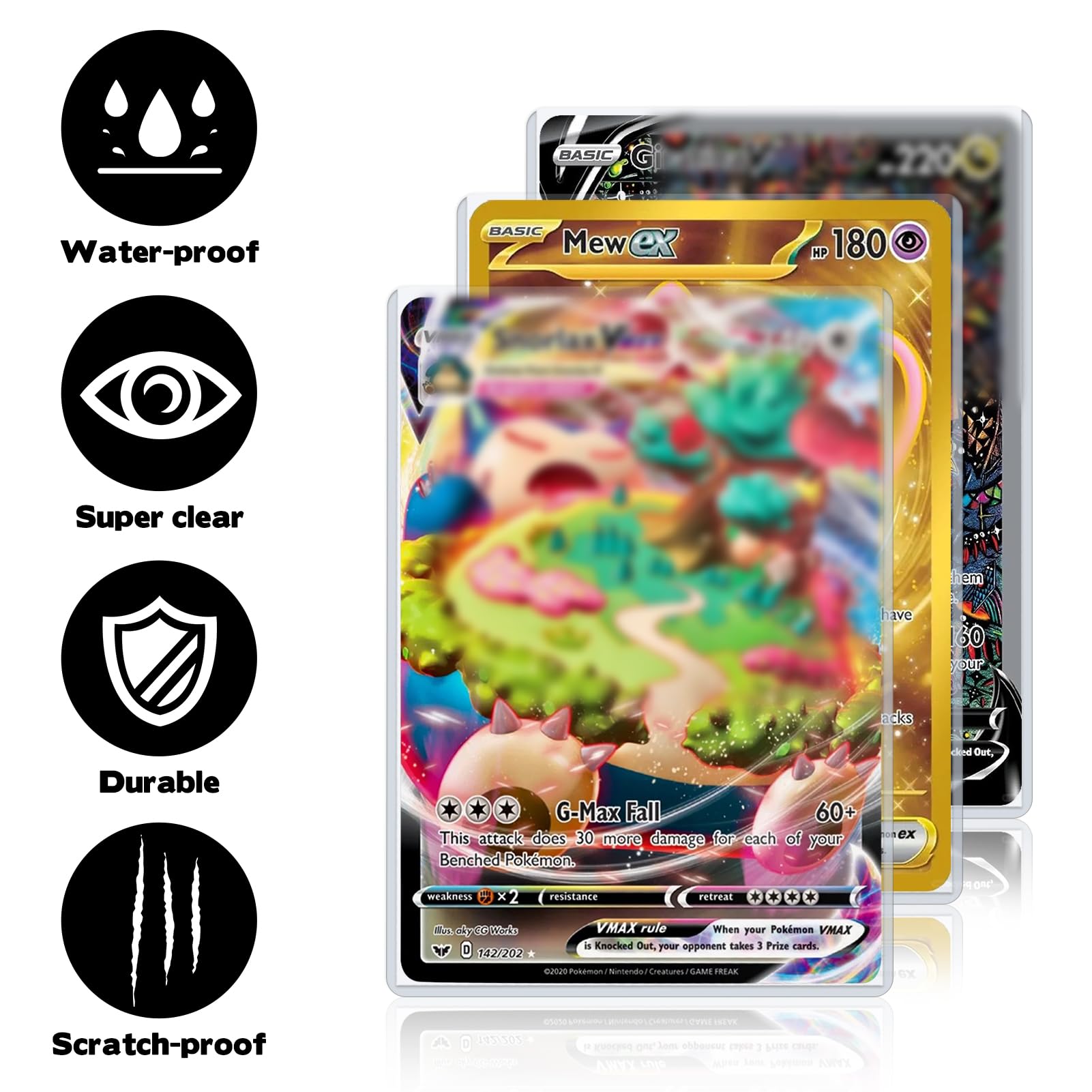 Rainmae jumbo card sleeves storage keeps oversized cards safe in binders, drawers, or shelves