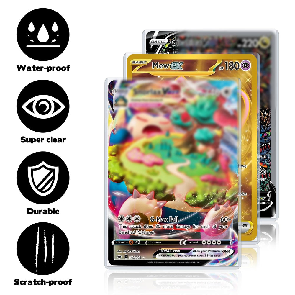 Rainmae jumbo card sleeves storage keeps oversized cards safe in binders, drawers, or shelves