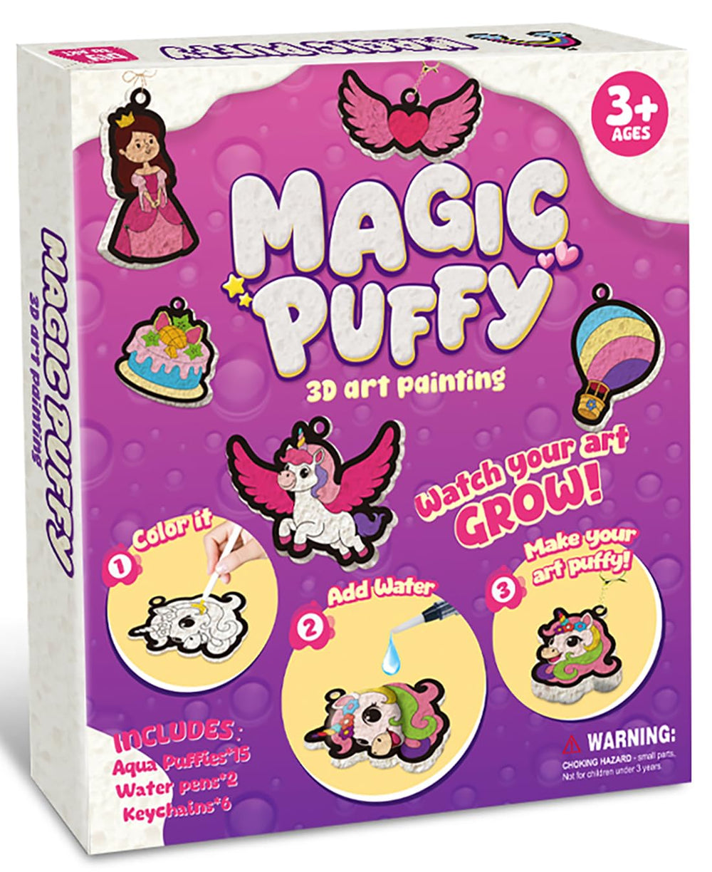 RAJRNED 3D Art Kit: magical puff princesses and unicorns for imaginative play