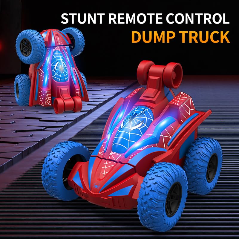 Rakay Spider RC car performing 360-degree rotation with stable control.