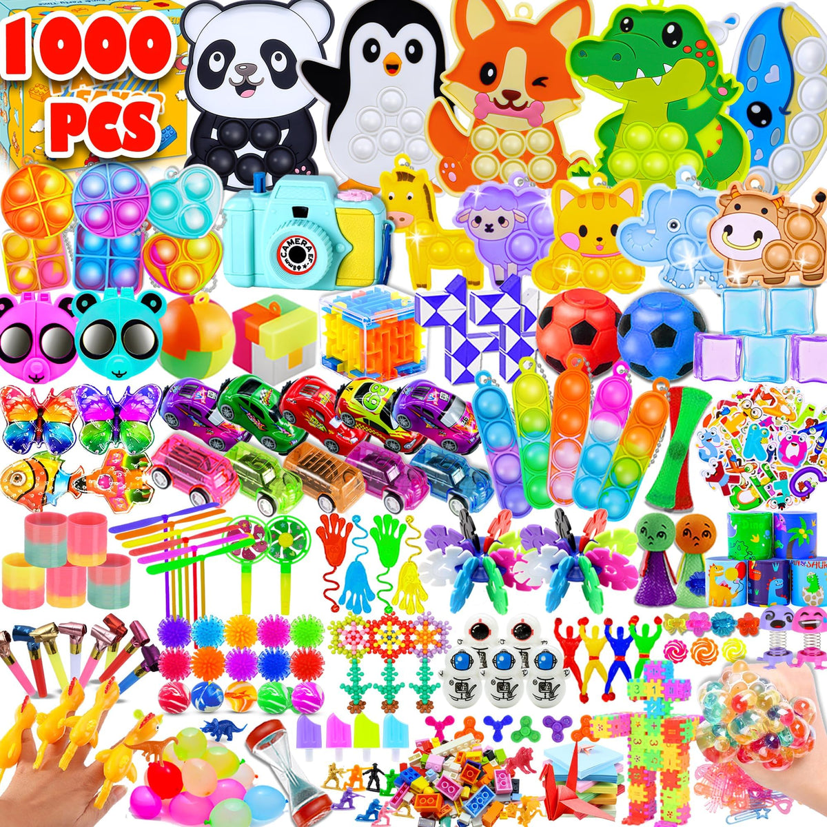 RALLYPANDA 1000+ fidget toy assortment ready for party favors and classroom rewards