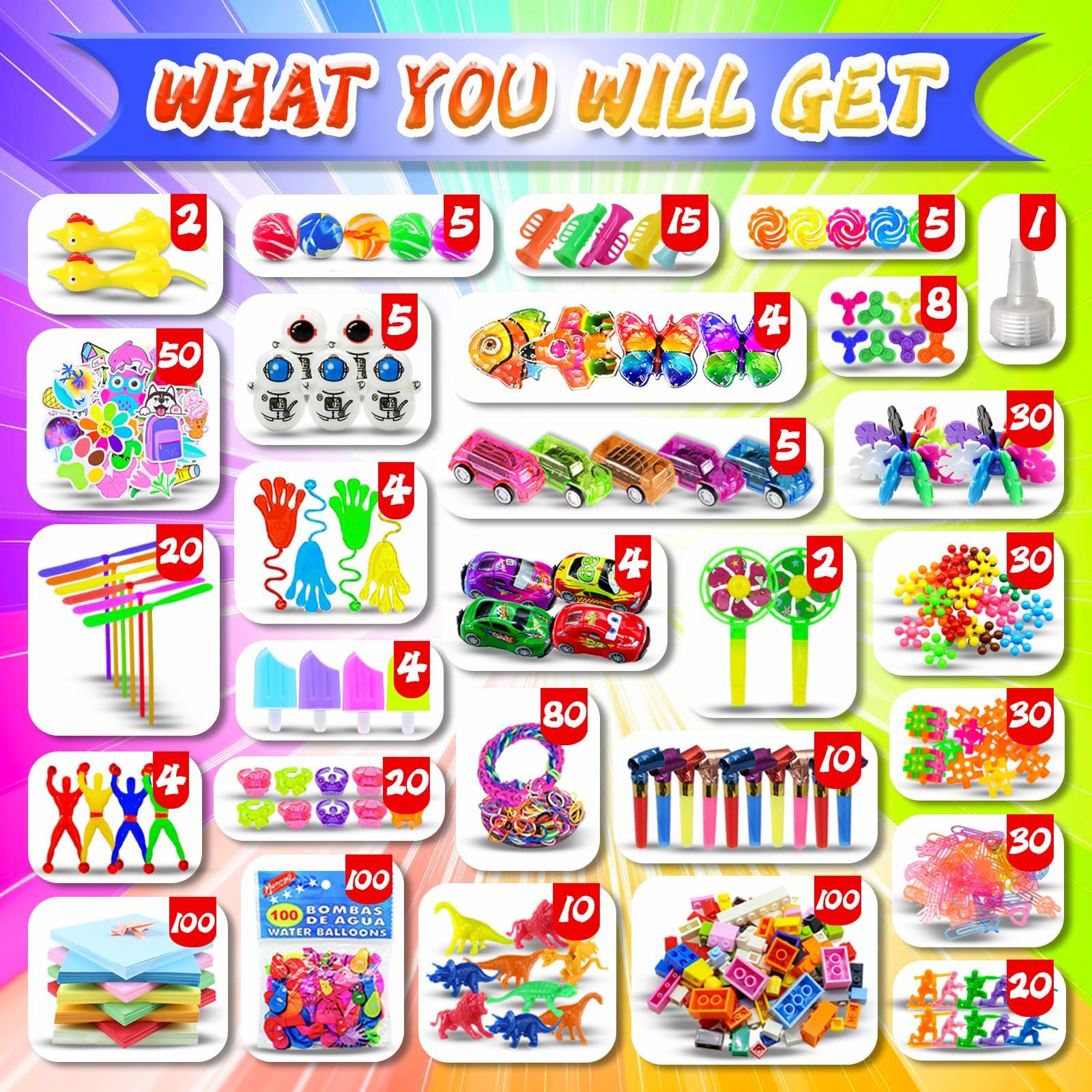 RALLYPANDA classroom prize box featuring assorted toys ready for reward moments