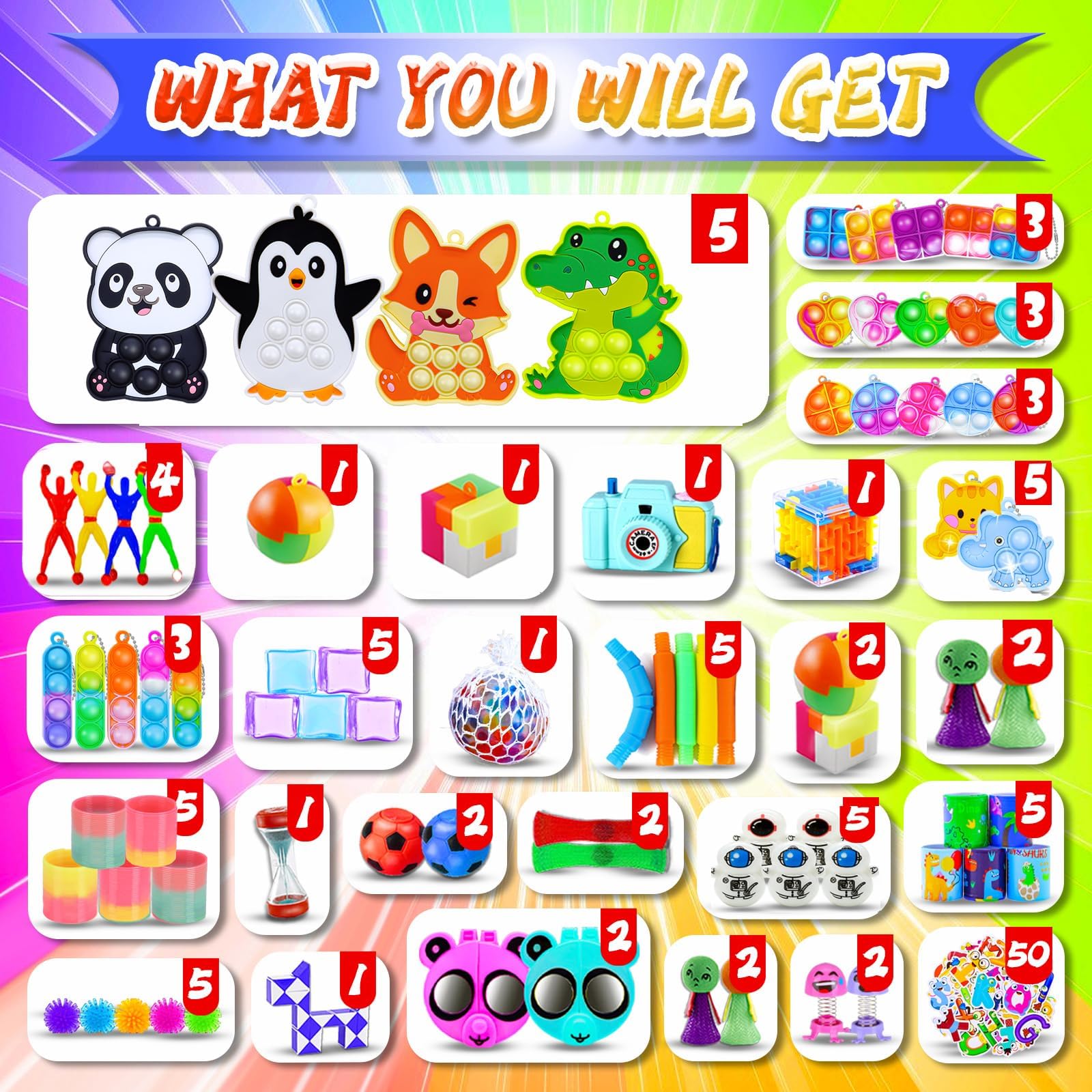 RALLYPANDA variety fidget toys collection adds quick, colorful prize options for celebrations