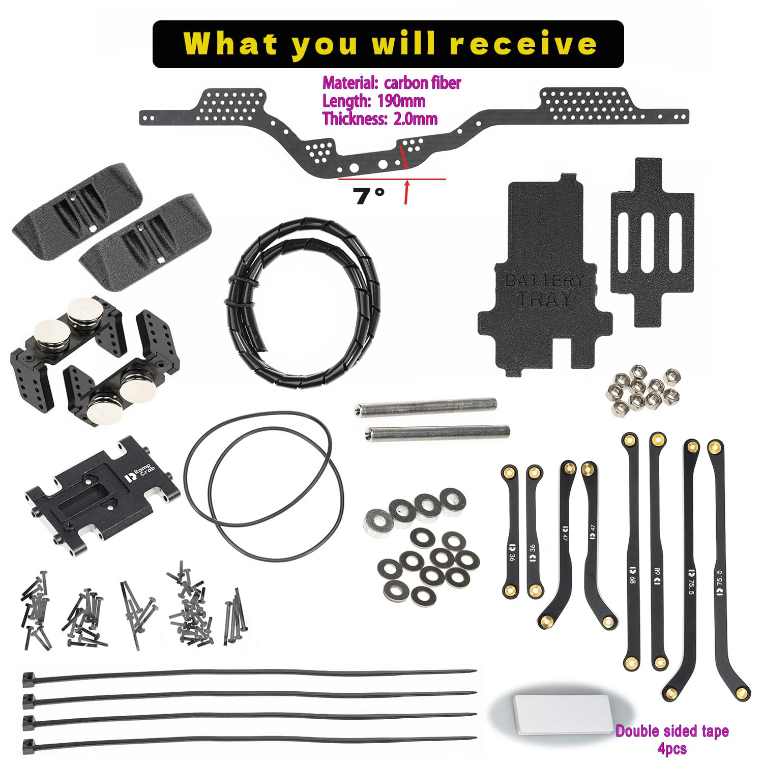 RampCrab SCX24 suspension mounts offer tuning options for smoother climbs.