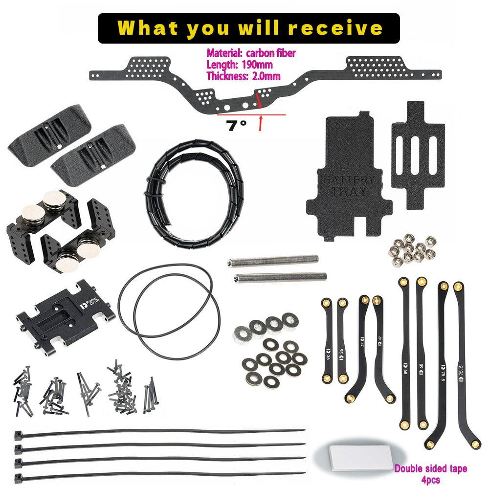 RampCrab SCX24 suspension mounts offer tuning options for smoother climbs.