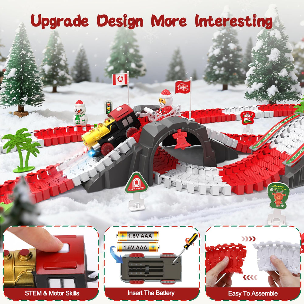 Randhar Christmas Track Toy Set four trees to decorate holiday scenes