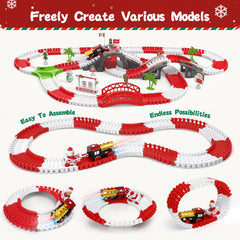 Randhar Christmas Track Toy Set sled for dynamic pretend deliveries