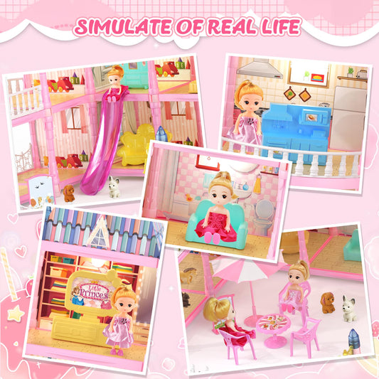 Randhar doll house includes two dolls for storytelling adventures