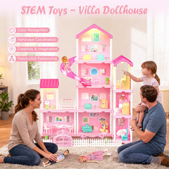 Randhar Dreamy Dollhouse bathroom room with mini fixtures and decor