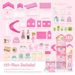 Randhar Dreamy Dollhouse bedroom room with cozy dressing area