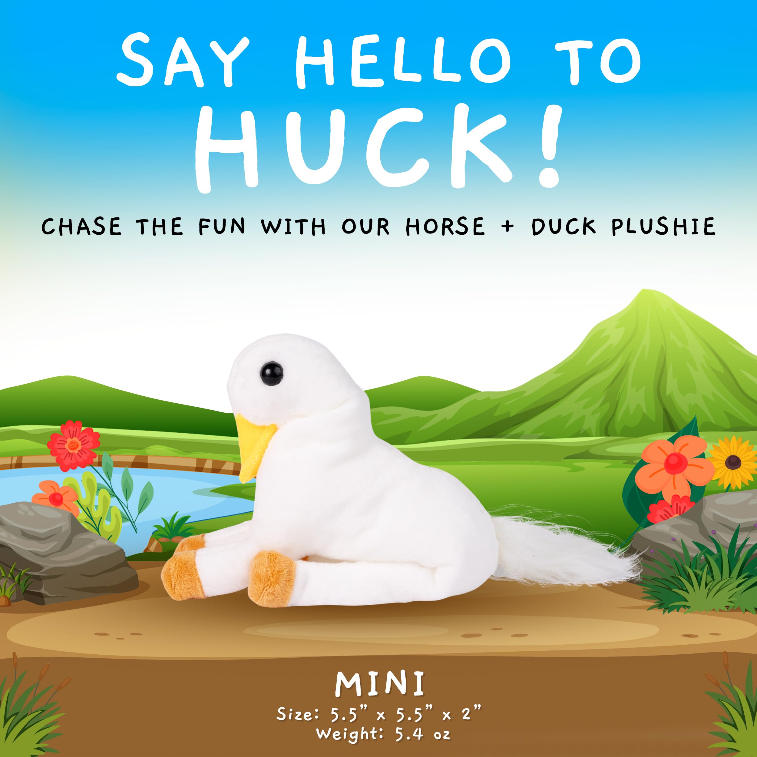 Randimals Huck plush soft fabric invites gentle hugs during storytime and naps.