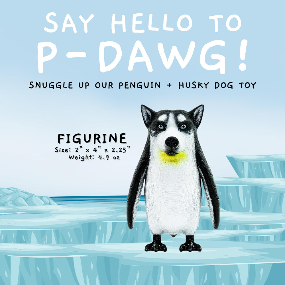 Randimals P-Dawg husky face detail adds character charm.
