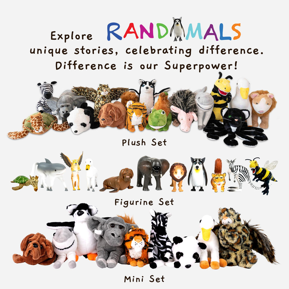 Randimals unique-toy-face-expression adds personality and collectibility to this plush.
