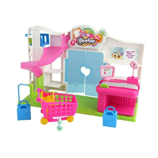 RANGS JAPAN Shopkins Small Mart Playset exclusive Shopkins image boosts collectibility