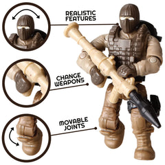 RANI PRIZE Desert Squad figure adds varied environment play and action.