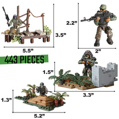 RANI PRIZE ghillie-suit sniper figure with detailed camouflage for stealth play.