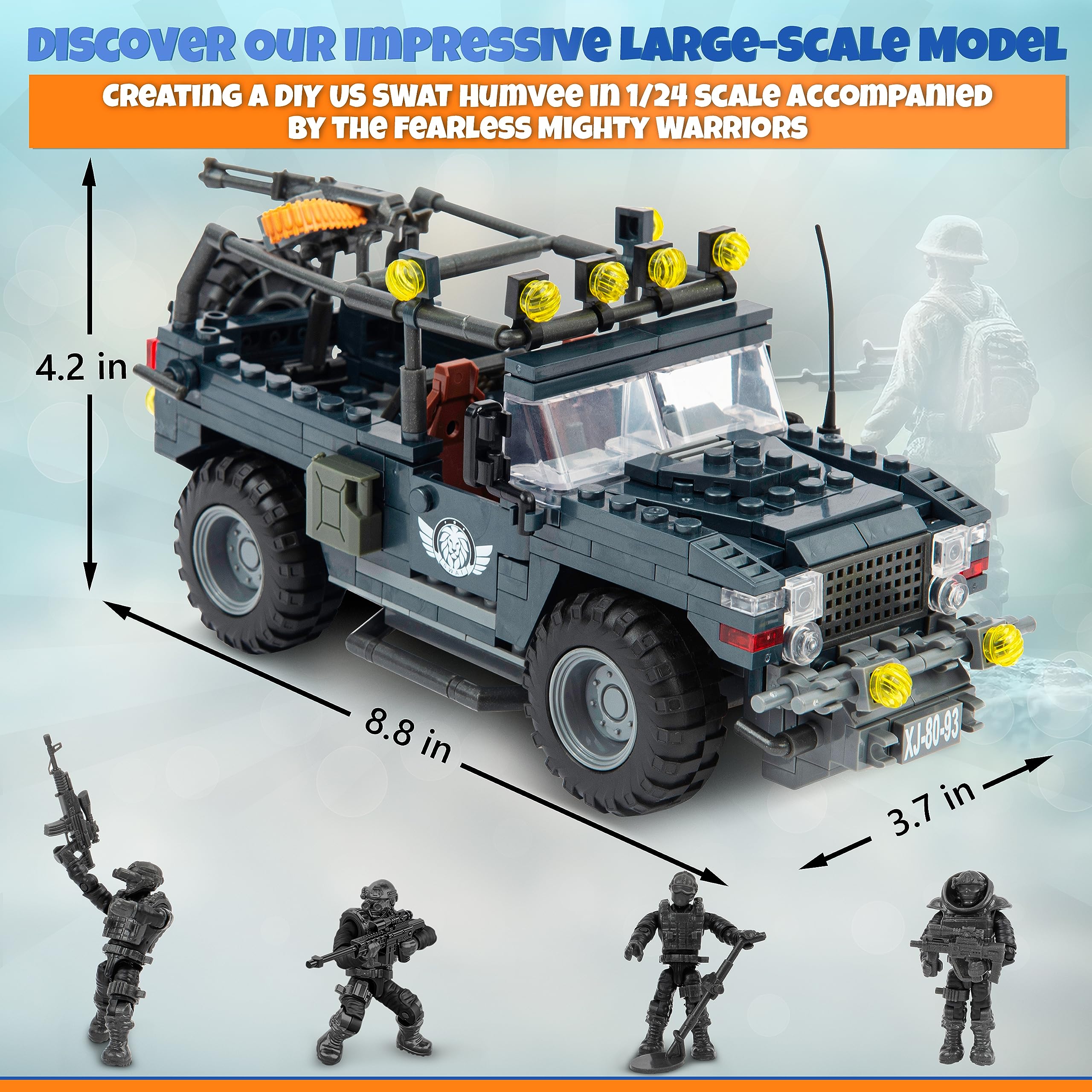 Rani Prize military vehicle included for immersive battlefield scenarios