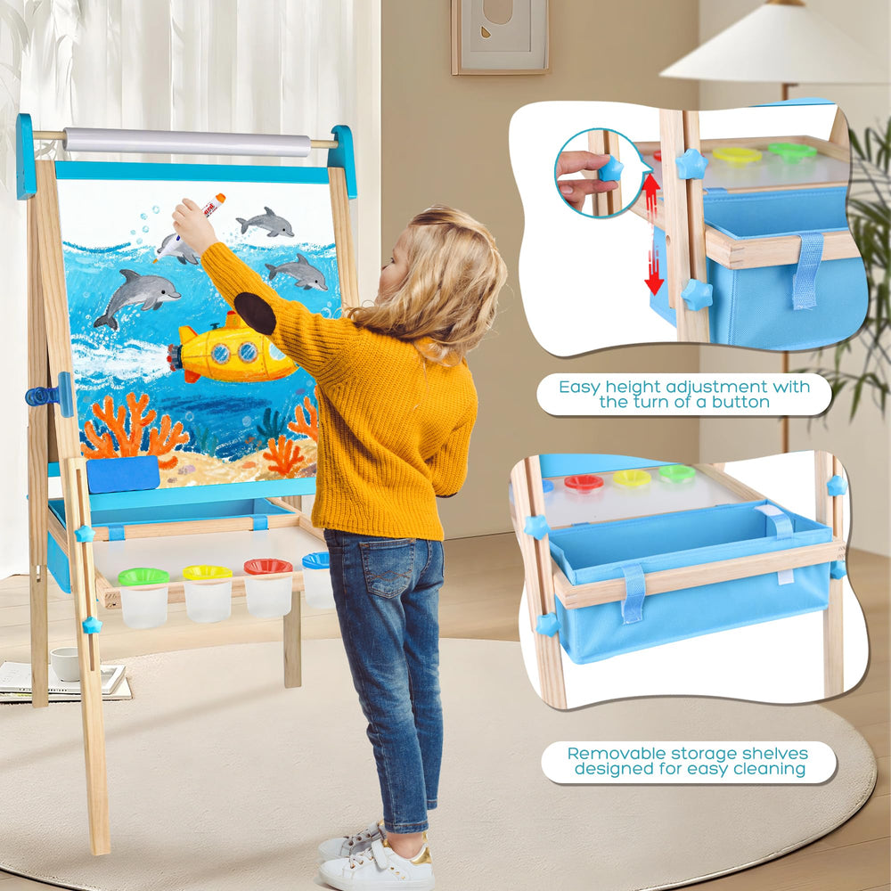 Ranqibo easel accessories set expands painting and learning activities.