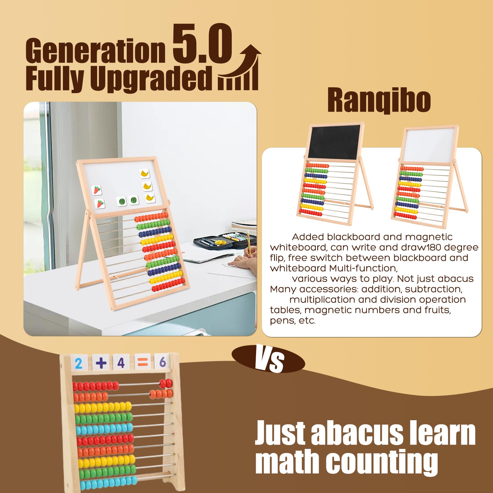 Ranqibo non-toxic bright paints ensure safe, engaging play during counting activities.