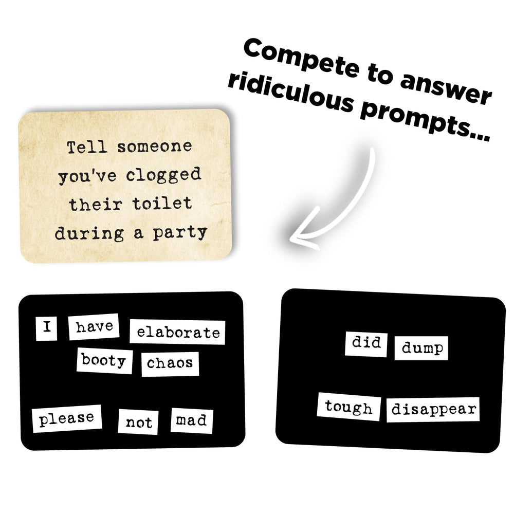 Ransom Notes magnet trays organize word magnets for fast, smooth gameplay.