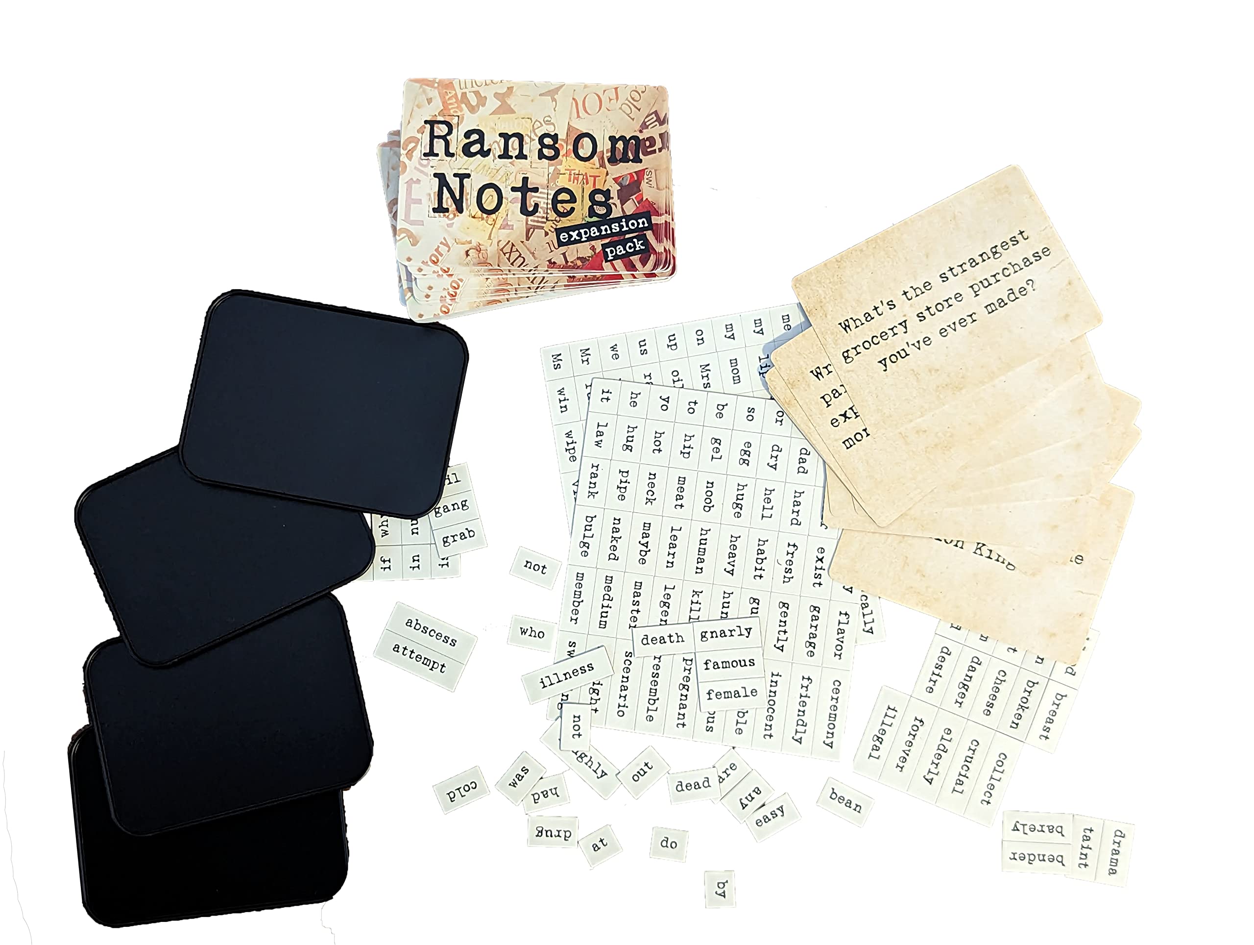 Ransom Notes expansion Pack One word magnets ready to form witty sentences.