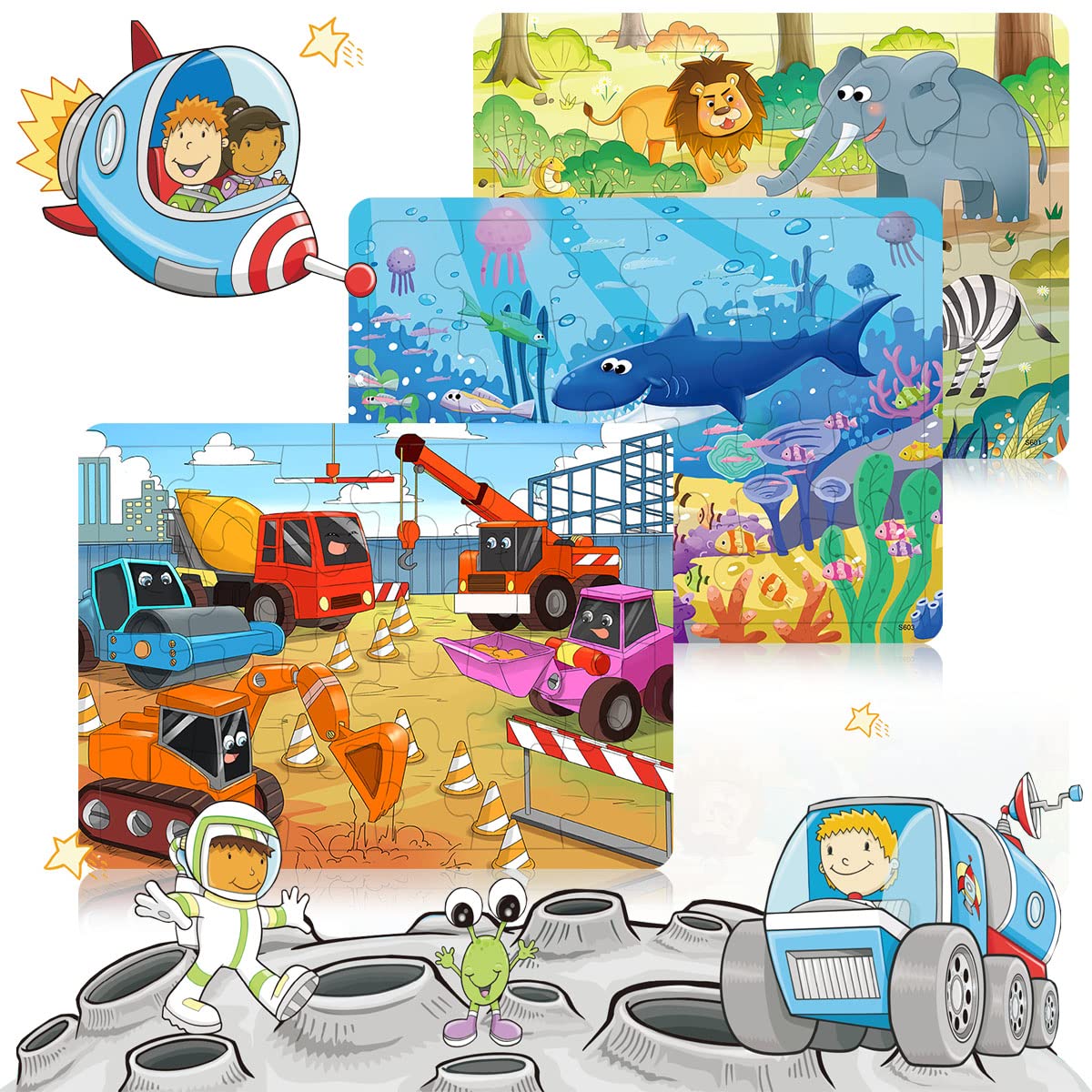 RANSUNN insect puzzle improves focus and fine motor control with tiny critters.