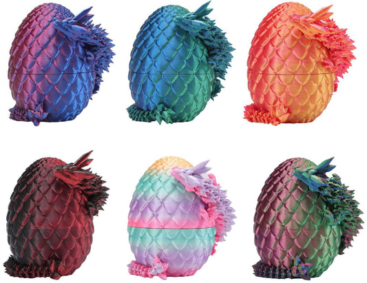 Rapean dragon egg exterior with vibrant colors for six-pack display.