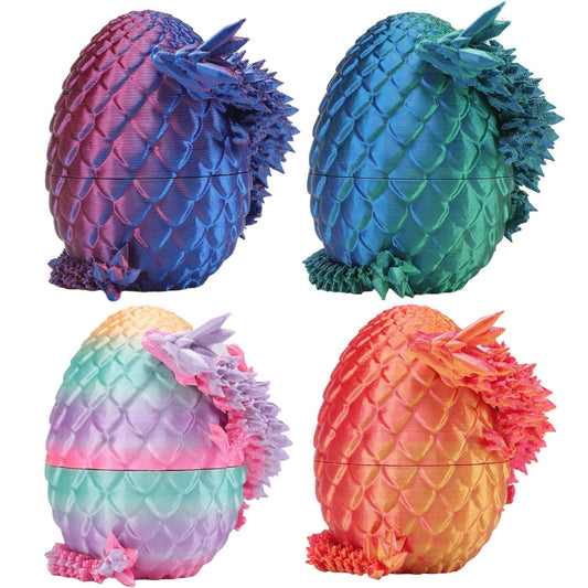 Rapean dragon eggs 4-pack front view with vibrant colors for display