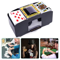Rareidel battery-operated card dealer machine, top view for flexible setup