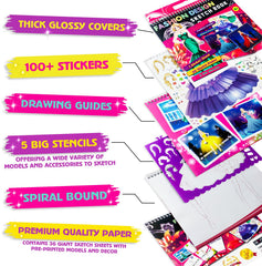 RAREWORT 100 stickers fashion kit for versatile outfit customization
