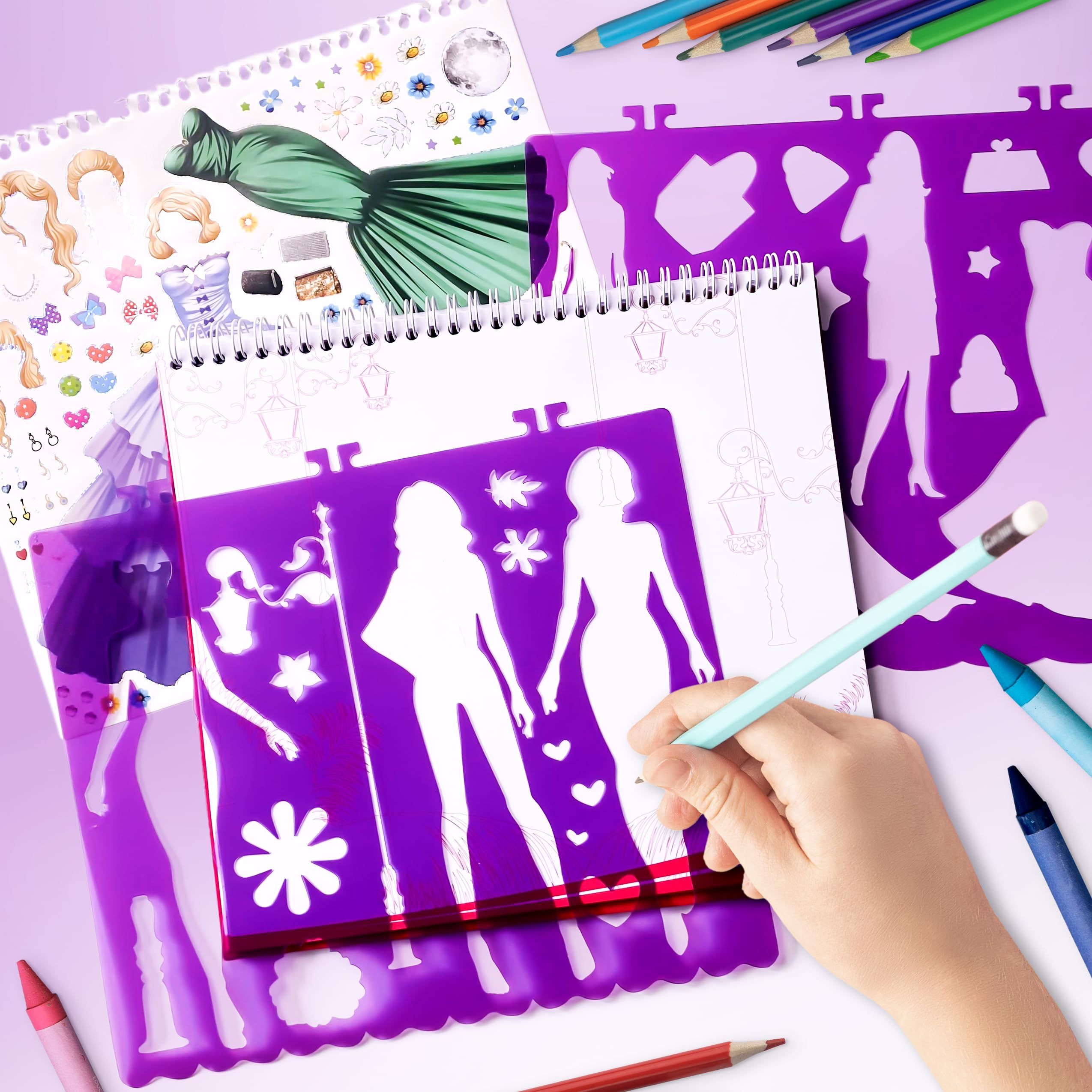 RAREWORT fashion design stencils enable quick, clean silhouettes